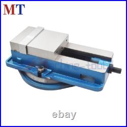 6 In × 7.5 In Lockdown CNC Milling Machine Bench Vise With 360° Swiveling Base
