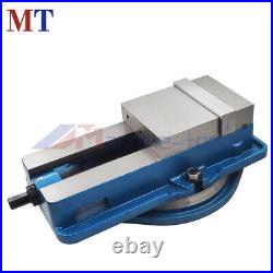 6 In × 7.5 In Lockdown CNC Milling Machine Bench Vise With 360° Swiveling Base