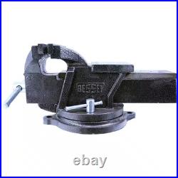 6 In. Heavy-Duty Bench Vise with Swivel Base