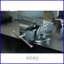 6 In. Heavy-Duty Bench Vise with Swivel Base