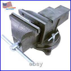 6 In. Heavy-Duty Bench Vise with Swivel Base FREE SHIPPING USA