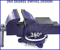 6-Inch Bench Vise 360° Swivel Base Clamp Table Vise 3372 LBS Clamping Force USA