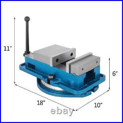 6 Inch Heavy Duty Milling Vise Bench 360 Degree Rotating Base CNC Vise