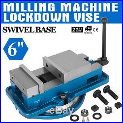 6 Milling Machine Lockdown Vise Swivel Base Lock Vise Hardened Metal Milling