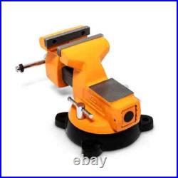6 in. Heavy-Duty Vise with Swivel Base and Anvil Surface
