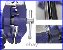 6 inch Multipurpose Bench Vise 3372 lbs Clamping Force with 360 Degree Swivel Base
