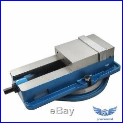 6 x 7-1/2 Precision Mill Vise Anti-Jaw Lifting With Swivel Base New