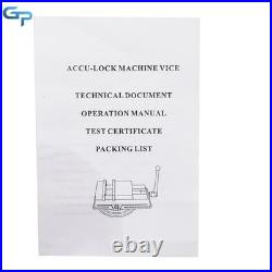 6in Milling Machine Lockdown Vise Swiveling Base Bench With 360° Swiveling Base