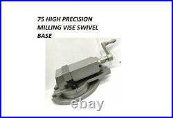 75 HIGH PRECISION MILLING VISE SWIVEL BASE mm VICE-HARDENED JAWS MM High