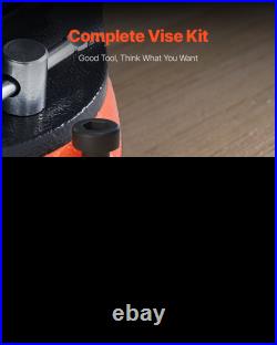 8 Bench Vise Multipurpose Heavy Duty Ductile Iron Swivel Locking Base