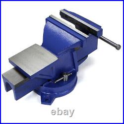 8 Bench Vise with Anvil 360°Swivel Locking Base Table Top Clamp Heavy Duty Vice