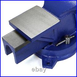 8 Bench Vise with Anvil 360°Swivel Locking Base Table Top Clamp Heavy Duty Vice