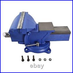 8 Steel Bench Vise 360° Base Rotating 14×8×7.3 Clamping Tool WithAnvil Block