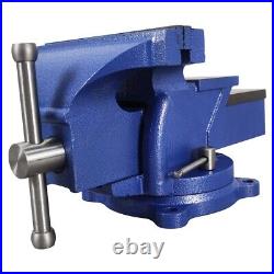 8 Steel Bench Vise 360° Base Rotating 14×8×7.3 Clamping Tool WithAnvil Block