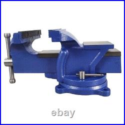 8 Steel Bench Vise 360° Base Rotating 14×8×7.3 Clamping Tool WithAnvil Block