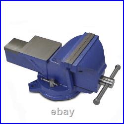 8 inch Bench Vise with Anvil 360° Swivel Locking Base Table Top Clamp Heavy Duty