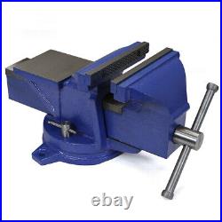 8 inch Bench Vise with Anvil 360° Swivel Locking Base Table Top Clamp Heavy Duty