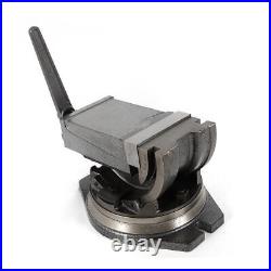 90º Tilting Angle Vise Precision Milling Vise Swivel Base 2 Way Clamp Vise 5'