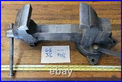 ANTIQUE Tools CHARLES PARKER 973 ½ Swivel or Fixed Base Vise 3-½ Jaws PRISTINE