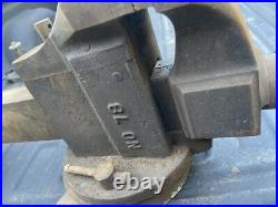 American Scale Co Kansas City MO #78 Vise 5 Jaw W Swivel Base Vintage