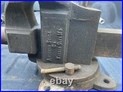 American Scale Co Kansas City MO #78 Vise 5 Jaw W Swivel Base Vintage