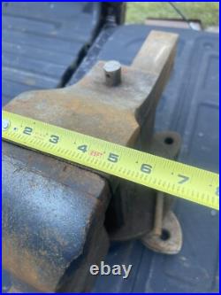 American Scale Co Kansas City MO #78 Vise 5 Jaw W Swivel Base Vintage