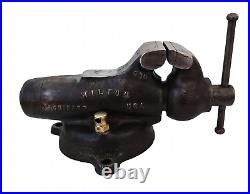 Antique 3 Wilton 930 Toddler 2.5 Bullet Vise 2-1/2 Swivel Base, 62 Years Old