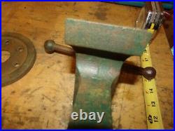 Antique No. 722 Parker Trogan Bench Vise WithSwivel Base 3 Jaws