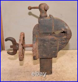 Antique Prentiss swivel base bench vise No 181 gunsmith collectible tool