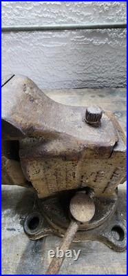 Antique REED MFG Erie PA Swivel JAW & BASE USA PATENT DATES 1908,1912,1914