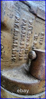 Antique REED MFG Erie PA Swivel JAW & BASE USA PATENT DATES 1908,1912,1914