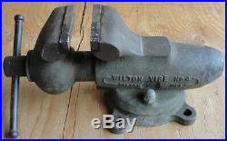 Antique Vintage Wilton # 4 Bullet Patent Pending Swivel Base Bench Vise AWESOME