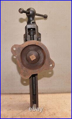 Antique coach maker vise swivel 4 1/2 jaw & base collectible machinist tool