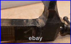 Antique coach maker vise swivel 4 1/2 jaw & base collectible machinist tool