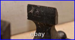 Antique coach maker vise swivel 4 1/2 jaw & base collectible machinist tool