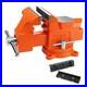 Bench Vise, 5 Heavy-Duty Utility Combination Pipe Home Vise, Swivel Base