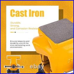 Bench Vise 6.5-Inch Heavy Duty Vise 210° Swivel Base, Multi-Purpose 6.5 inches