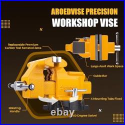 Bench Vise 6.5-Inch Heavy Duty Vise 210° Swivel Base, Multi-Purpose 6.5 inches