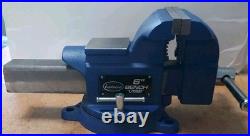 Bench Vise 6 Jaws HD with Anvil Swivel Base NEW Open Box