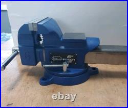 Bench Vise 6 Jaws HD with Anvil Swivel Base NEW Open Box