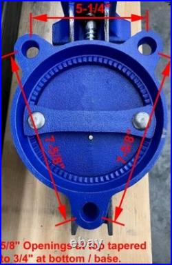 Bench Vise 6 Jaws HD with Anvil Swivel Base NEW Open Box