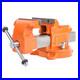 Bench Vise 8 Inch Ductile Iron Bench Vice with 360 Degree Swivel Base and Cha