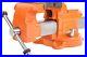 Bench Vise 8 Inch Ductile Iron Bench Vice with 360 Degree Swivel Base and Channe