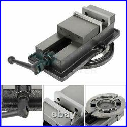 Bench Vise Drill Press Vice 5inch Table Clamp Swivel Base Milling Mechanic Metal