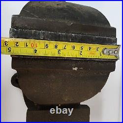 Bench Vise Swivel Base Ohio Forge 5 Jaws Vintage Flat Anvil Plate Old Tool