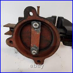 Bench Vise Swivel Base Ohio Forge 5 Jaws Vintage Flat Anvil Plate Old Tool