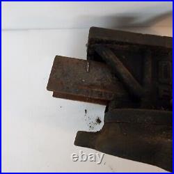 Bench Vise Swivel Base Ohio Forge 5 Jaws Vintage Flat Anvil Plate Old Tool