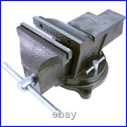 Bench Vise with Swivel Base 6 In. Heavy-Duty Hardened Steel Jaws High Quality