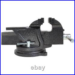 Bench Vise with Swivel Base 6 In. Heavy-Duty Hardened Steel Jaws High Quality