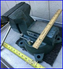 Big Vice Wilton Mechanics 6 Bench Vise With Swivel Base & Pipe Jaw. Made In USA